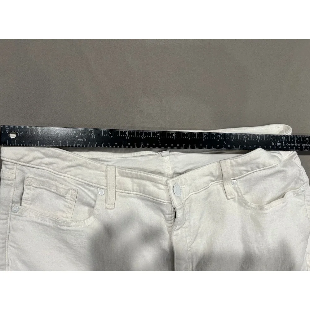Lane Bryant Womens White Jeans Mid Rise Skinny Size 20 Flex Magic Waistband - Picture 9 of 9